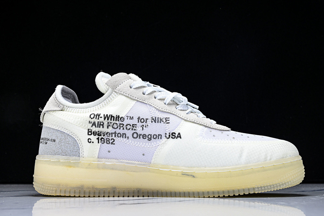 OFF White x Nike AIR FORCE 1 LOW "All White" AO4606-100
