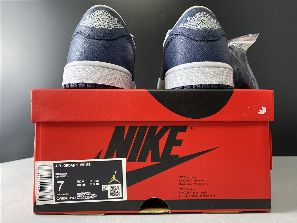 Air Jordan 1 Grey Navy Blue CW8576-200