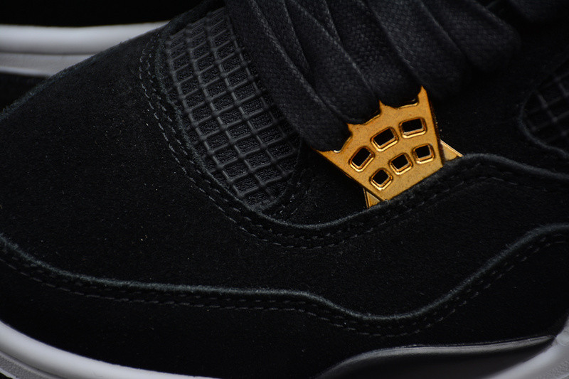 Air Jordan 4 “Royalty”  Black/Metallic Gold-White 308497-032