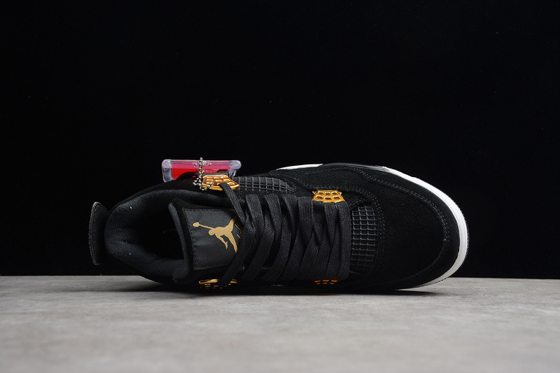 Air Jordan 4 “Royalty”  Black/Metallic Gold-White 308497-032