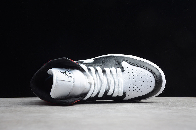 Jordan 1 Mid Black Noble Red BQ6472-016