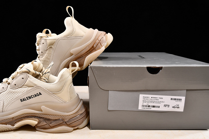 BLCG Triple-S Clear Sole Trainers 544351 W09OH 7083