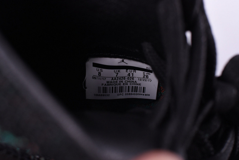 AIR JORDAN 1 RETRO HIGH FLYKNIT “BHM” Black/Lucid Green mens AA2426-026