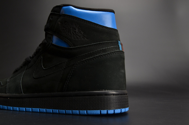 Air Jordan 1 Retro High OG “Quai 54”  Black/Italy Blue-University Red mens AH1040-054
