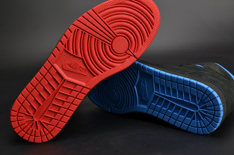 Air Jordan 1 Retro High OG “Quai 54”  Black/Italy Blue-University Red mens AH1040-054