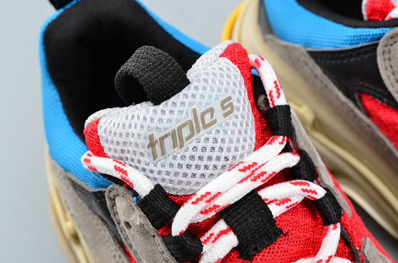 BLCG TRIPLE S TRAINER RED/ BLUE/ YELLOW 490673-W06E3-4365