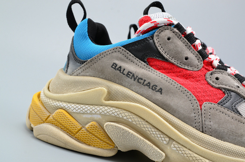 BLCG TRIPLE S TRAINER RED/ BLUE/ YELLOW 490673-W06E3-4365