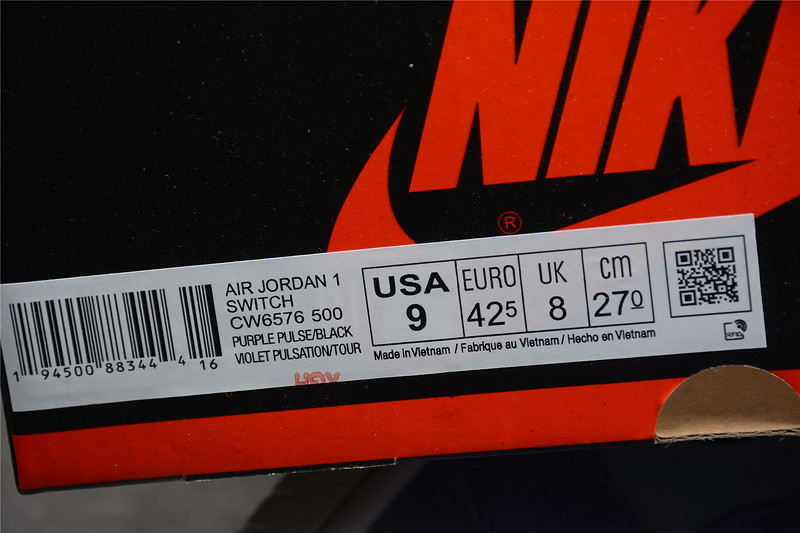 Jordan 1 High Switch Purple Pulse CW6576-500