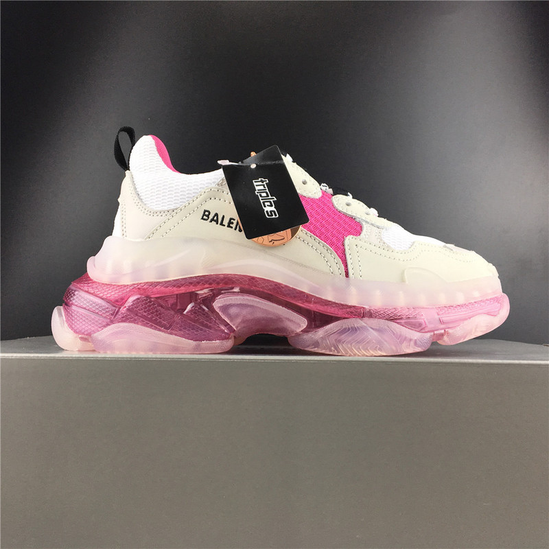 BLCG Triple S Clear Sole White Pink 544351 W09E1 1633