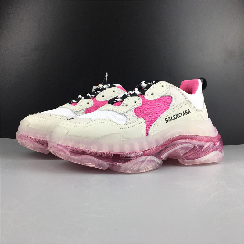 BLCG Triple S Clear Sole White Pink 544351 W09E1 1633
