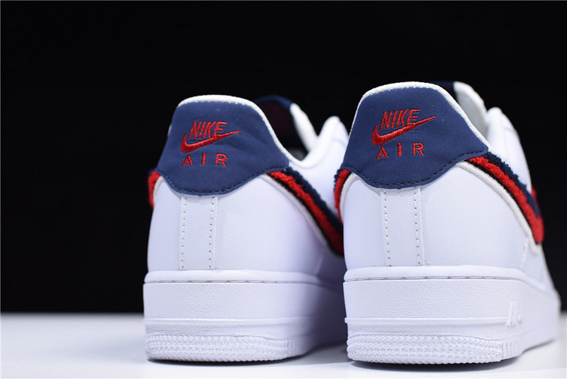 Nike Air Force 1 Low LV8 3D Chenille S* White Red Blue  823511-106