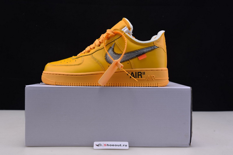 Nike Air Force 1 Low OFF White University Gold Metallic Silver DD1876-700