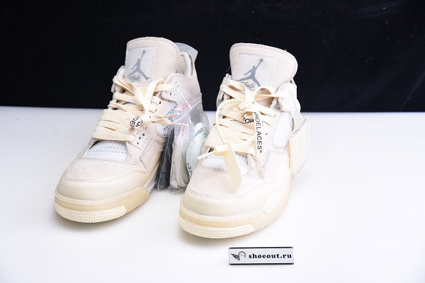 OFF White x Air Jordan 4 “Sail” CV9388-100