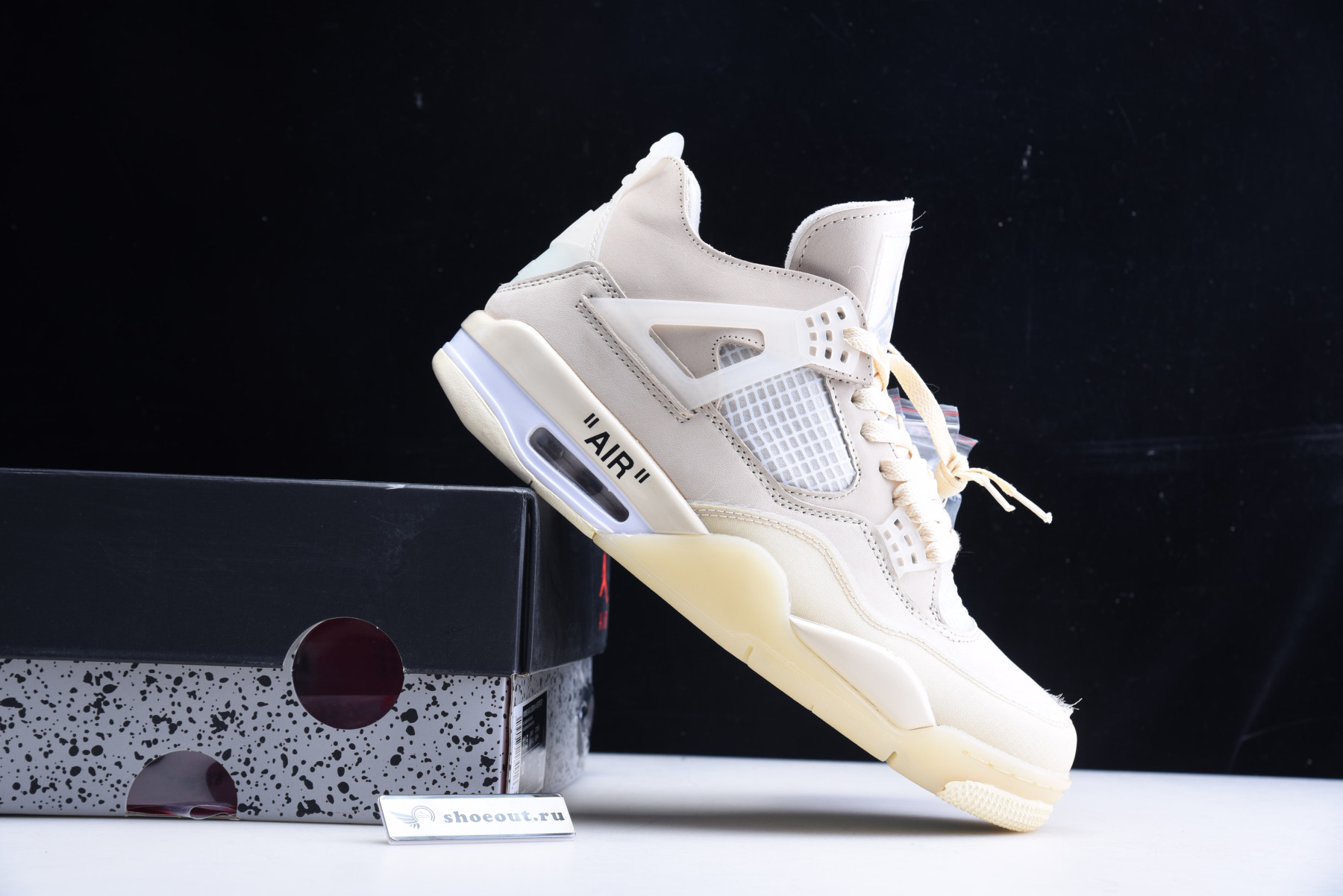 OFF White x Air Jordan 4 “Sail” CV9388-100