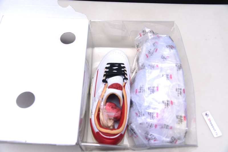 OF x Air Jordan 2 Low White Red DJ4375-106
