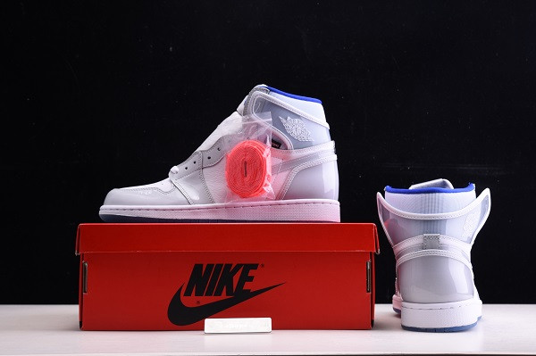 Air Jordan 1 Retro High Zoom White Racer Blue CK6637-104