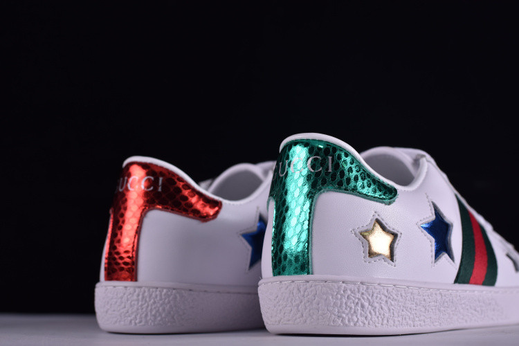 GC Ace Embroidered Low-Top Sneaker WITH COLORFUL STARS 431942-A38G1