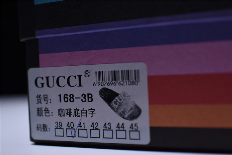 GC Leather SLIDE SANDAL with gg logo mens