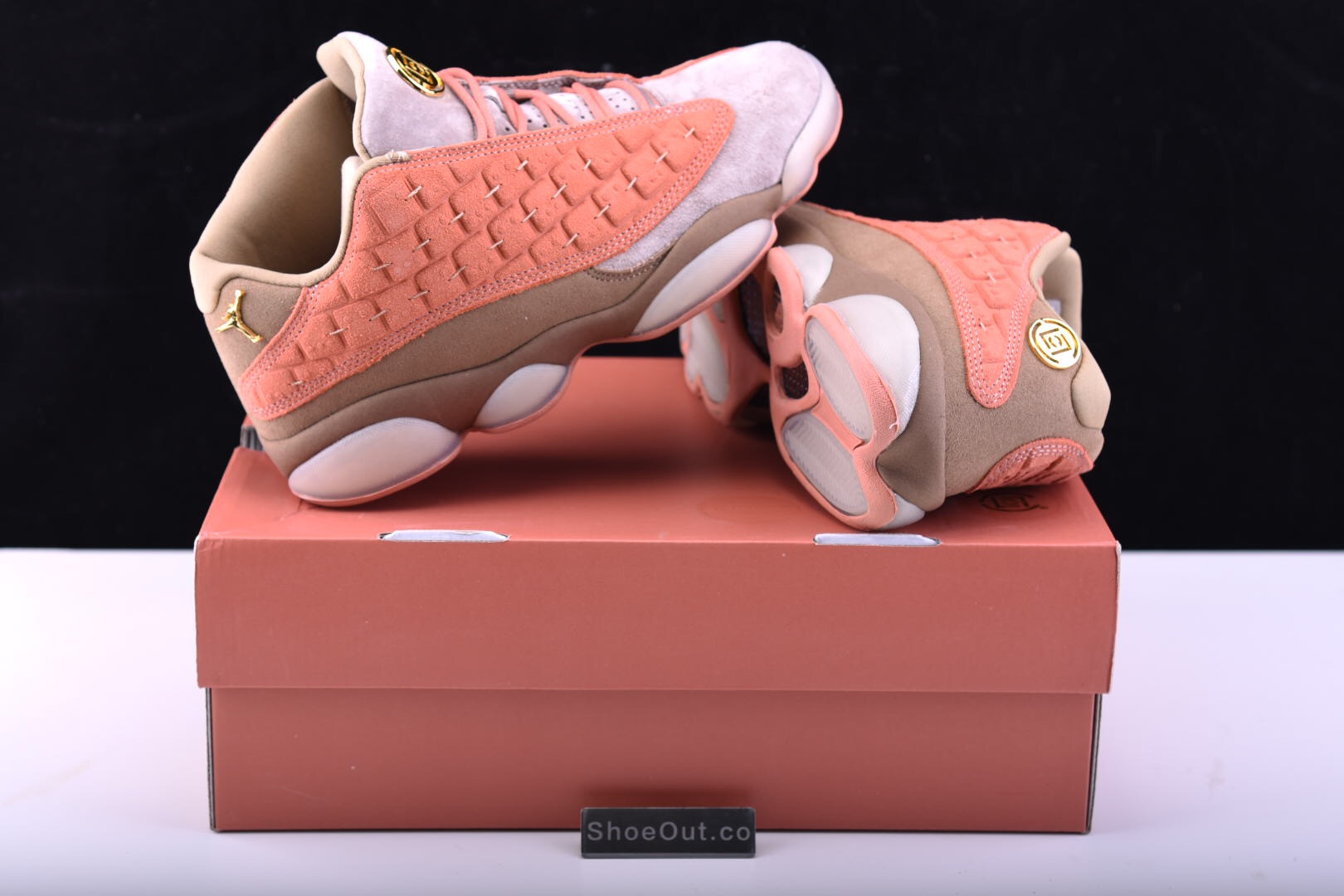 CLOT x Air Jordan 13 Low Sepia Stone/Canteen-Terra Blush AT3102-200