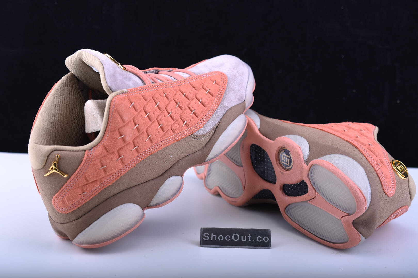 CLOT x Air Jordan 13 Low Sepia Stone/Canteen-Terra Blush AT3102-200