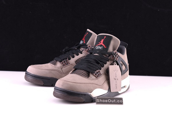 Travis Scott x Air Jordan 4 Retro Dark Mocha/Sail-Cool Grey-Red