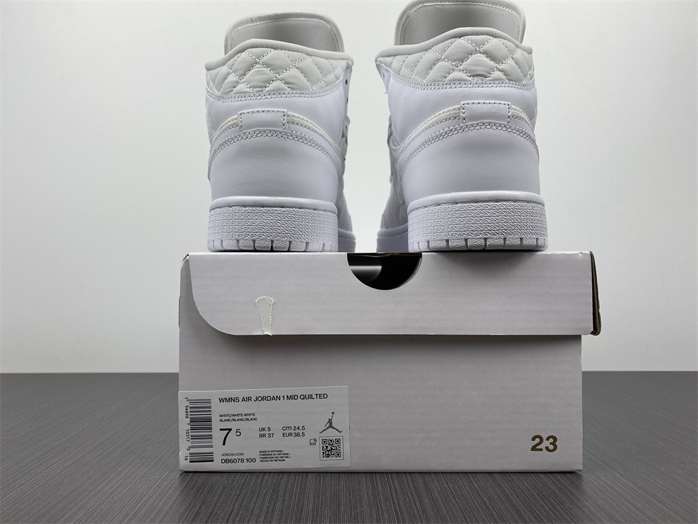 Air Jordan 1 Mid SE “White Quilted” DB6078-100