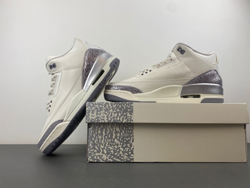 Air Jordan 3 “Sail/Metallic Silver” CK9246-100