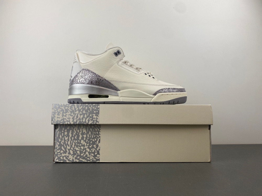 Air Jordan 3 “Sail/Metallic Silver” CK9246-100