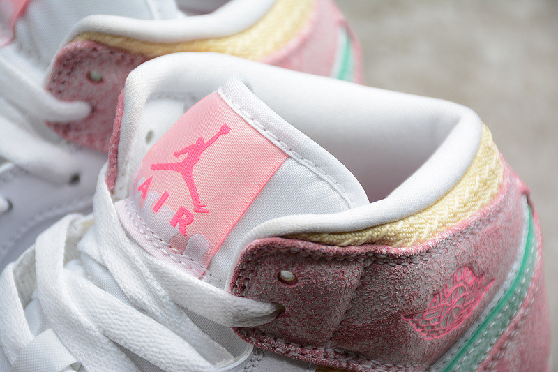 Air Jordan 1 Mid GS “Paint Drip” DD1666-100