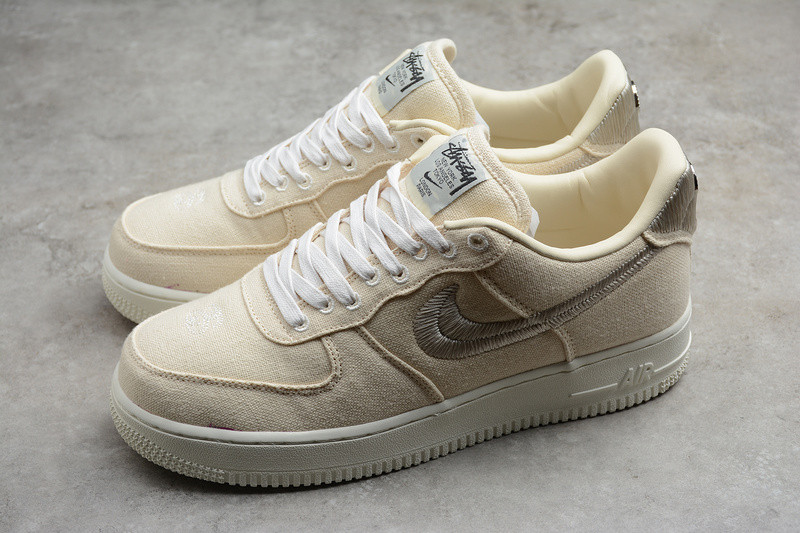 Stussy x Nike Air Force 1 Low Fossil Stone CZ9084-200