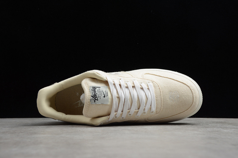 Stussy x Nike Air Force 1 Low Fossil Stone CZ9084-200