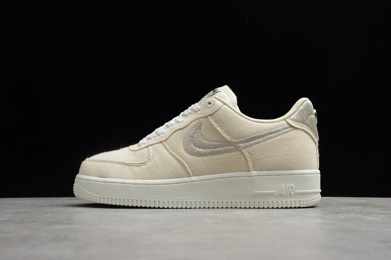Stussy x Nike Air Force 1 Low Fossil Stone CZ9084-200