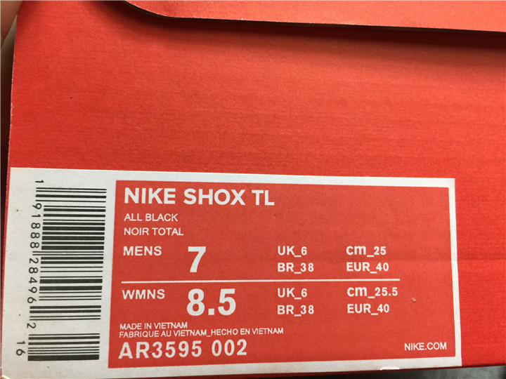 Nike Shox TL Black Metallic Hematite  AV3595-002