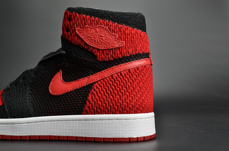 Nike Air Jordan 1 Retro High Flyknit “Banned” red mens 919704-001