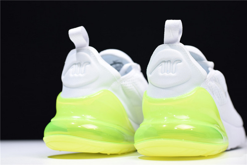 NIKE mens AIR MAX 270 “WHITE VOLT” AH8050-104