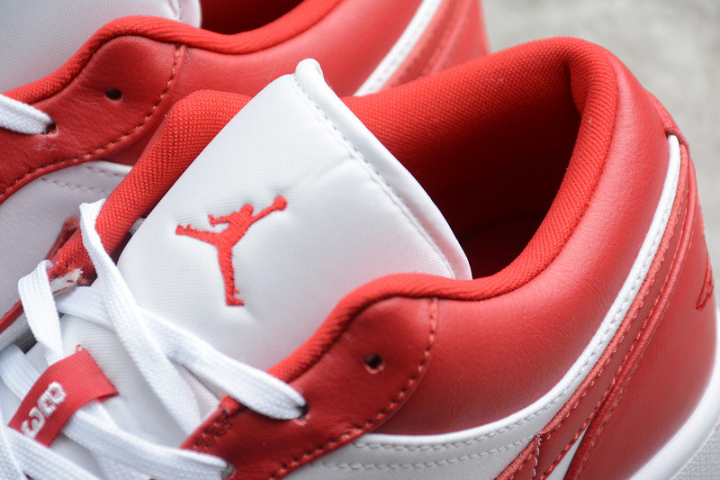 Air Jordan 1 Low  Gym Red White 553558-611
