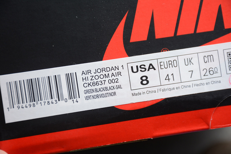 Air Jordan 1 High Zoom “Rage Green” CK6637-002