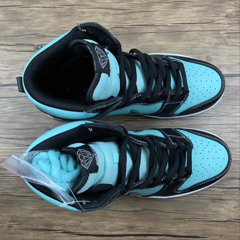 Nike SB Dunk High Diamond Supply Co. Aqua Blue 653599-400